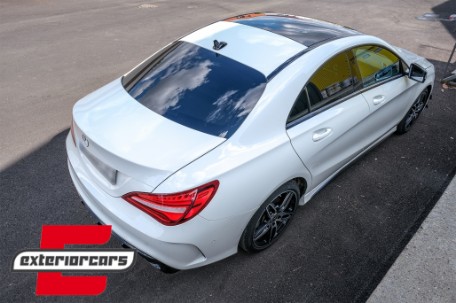 Difuzor zraka & nastavci auspuha Facelift CLA45 AMG dizajn (crna) / Mercedes CLA W117 X117 Shooting Brake (2013-2018), 41352