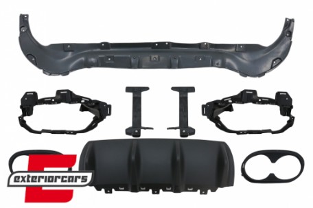 Difuzor zraka & nastavci auspuha GLB45 S AMG dizajn Night paket / Mercedes GLB X247 SUV (2019-04.2023), RDMBX247GLB45B