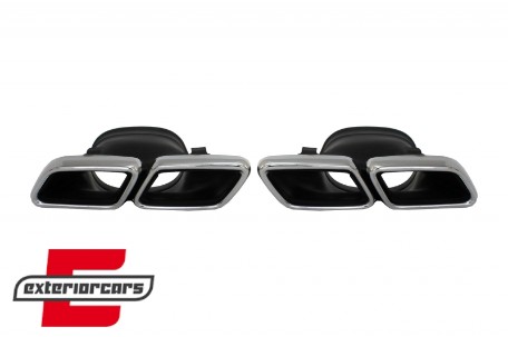 Difuzor zraka & nastavci auspuha GLC63 AMG dizajn (chrome) / Mercedes GLC Coupe C253 Sport Line (2015-2019), RDMBGLC63C253S