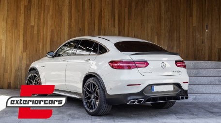 Difuzor zraka & nastavci auspuha GLC63 AMG dizajn (chrome) / Mercedes GLC Coupe C253 Sport Line (2015-2019), RDMBGLC63C253S