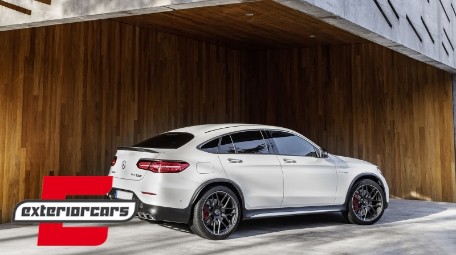 Difuzor zraka & nastavci auspuha GLC63 AMG dizajn (chrome) / Mercedes GLC Coupe C253 Sport Line (2015-2019), RDMBGLC63C253S