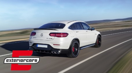 Difuzor zraka & nastavci auspuha GLC63 AMG dizajn (chrome) / Mercedes GLC Coupe C253 Sport Line (2015-2019), RDMBGLC63C253S