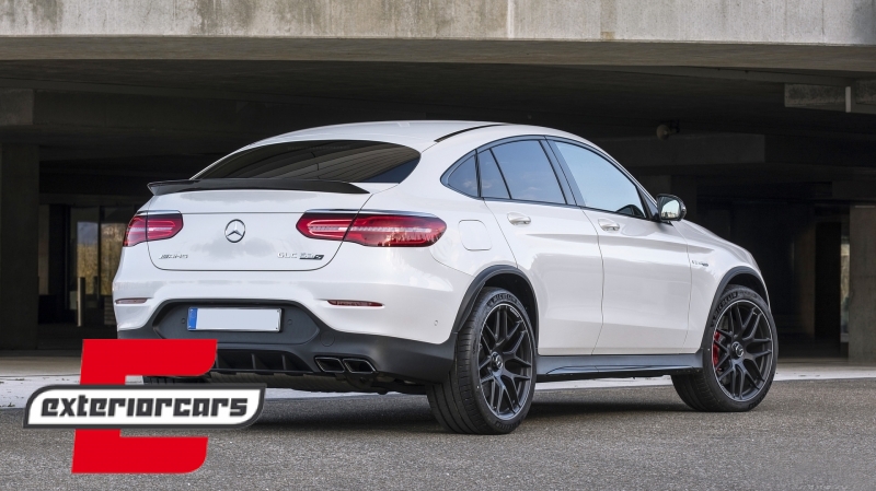 Difuzor zraka & nastavci auspuha GLC63 AMG dizajn (crna) / Mercedes GLC Coupe C253 Sport Line (2015-2019), 39759