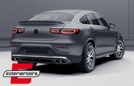 Difuzor zraka & nastavci auspuha GLC63 AMG dizajn / Mercedes GLC Coupe Facelift C253 (2020-), RDMBGLCC253F