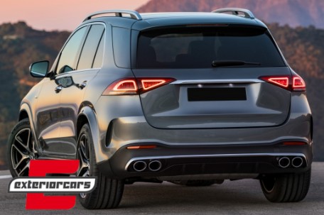 Difuzor zraka & nastavci auspuha GLE53 AMG dizajn / Mercedes GLE W167 SUV V167 Sport Line (2019-), RDMBGLEW167