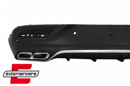 Difuzor zraka & nastavci auspuha GLE63 AMG dizajn (chrome) / Mercedes GLE Coupe C292 Sport Line (2015-2019), RDMBGLEC292