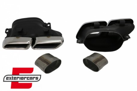 Difuzor zraka & nastavci auspuha GLE63 AMG dizajn (chrome) / Mercedes GLE W166 SUV Sport Line (2015-2018), RDMBGLEW166