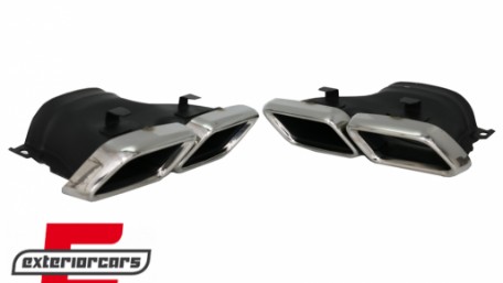 Difuzor zraka & nastavci auspuha GLE63 AMG dizajn (chrome) / Mercedes GLE W166 SUV Sport Line (2015-2018), RDMBGLEW166