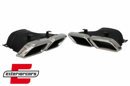 Difuzor zraka & nastavci auspuha GLE63 AMG dizajn (chrome) / Mercedes GLE W166 SUV Sport Line (2015-2018), RDMBGLEW166