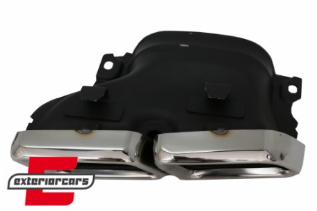 Difuzor zraka & nastavci auspuha GLE63 AMG dizajn (chrome) / Mercedes GLE W166 SUV Sport Line (2015-2018), RDMBGLEW166