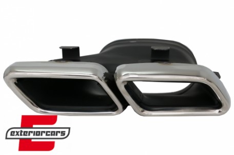 Difuzor zraka & nastavci auspuha GLE63 AMG dizajn (chrome) / Mercedes GLE W166 SUV Sport Line (2015-2018), RDMBGLEW166