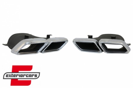 Difuzor zraka & nastavci auspuha GLE63 AMG dizajn / Mercedes GLE klasa W166 SUV Facelift (2015-2019), RDMBW166BC