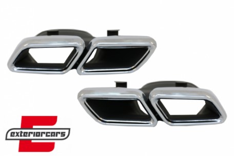 Difuzor zraka & nastavci auspuha GLE63 AMG dizajn / Mercedes GLE klasa W166 SUV Facelift (2015-2019), RDMBW166BC