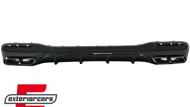 Difuzor zraka & nastavci auspuha GLE63 AMG dizajn (Night paket) / Mercedes GLE W166 SUV Sport Line (2015-2018), RDMBGLEW166B