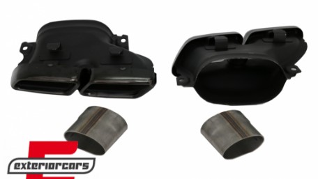Difuzor zraka & nastavci auspuha GLE63 AMG dizajn (Night paket) / Mercedes GLE W166 SUV Sport Line (2015-2018), RDMBGLEW166B