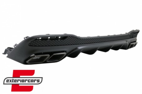 Difuzor zraka & nastavci auspuha GLE63 AMG dizajn (Night paket) / Mercedes GLE W166 SUV Sport Line (2015-2018), RDMBGLEW166B