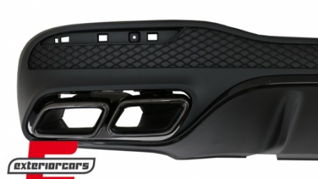 Difuzor zraka & nastavci auspuha GLE63 AMG dizajn (Night paket) / Mercedes GLE W166 SUV Sport Line (2015-2018), RDMBGLEW166B
