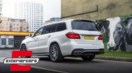 Difuzor zraka & nastavci auspuha GLS63 AMG dizajn / Mercedes GLS klasa X166 SUV Facelift (09.2015-2019), RDMBX166GLS