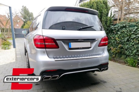 Difuzor zraka & nastavci auspuha GLS63 AMG dizajn / Mercedes GLS klasa X166 SUV Facelift (09.2015-2019), RDMBX166GLS