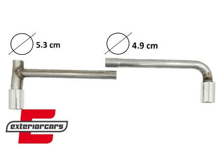 Difuzor zraka & nastavci auspuha M Sport dizajn / BMW X1 SUV F48 (06.2015-2019), RDBMX1F48MP