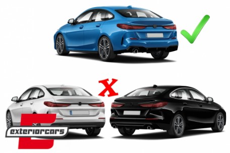 Difuzor zraka & nastavci auspuha M235i dizajn (chrome) / BMW serije 2 F44 Gran Coupe (2020-2024), RDBMF44MS