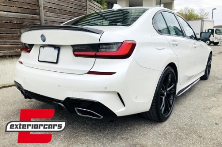 Difuzor zraka & nastavci auspuha M340i M look (chrome) / BMW serije 3 G20 G28 limuzina G21 karavan (2018-06.2022), RDBMG20MPS