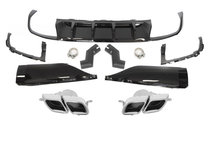 Difuzor zraka & nastavci auspuha R dizajn / VW Arteon Facelift (2020-2024), ZTVW19