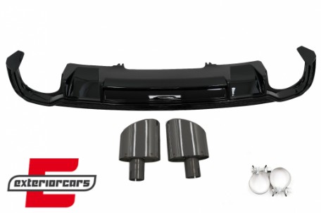 Difuzor zraka & nastavci auspuha RS4 dizajn / Audi A4 B9 8W limuzina karavan (2016-2018), RDAUA4B9N