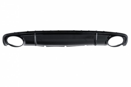 Difuzor zraka & nastavci auspuha RS4 dizajn (crna) / AUDI A4 B8.5 limuzina karavan Facelift (2012-2015), RDAURS4FPB