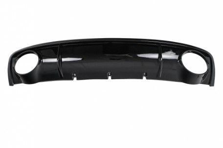 Difuzor zraka & nastavci auspuha RS4 dizajn (crna) / AUDI A4 B8.5 limuzina karavan Facelift (2012-2015), RDAURS4FPB