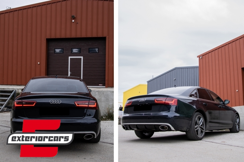 Difuzor zraka & nastavci auspuha RS6 dizajn / Audi A6 C7 4G limuzina karavan (2011-2014), RDAUA64GRS6