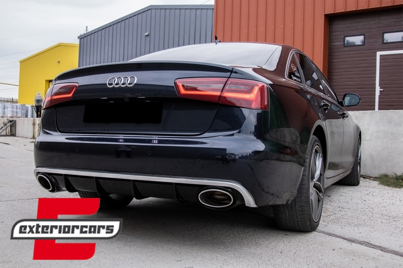 Difuzor zraka & nastavci auspuha RS6 dizajn / Audi A6 C7 4G limuzina karavan (2011-2014), RDAUA64GRS6