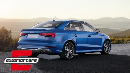 Difuzor zraka & nastavci auspuha S3 dizajn / Audi A3 8V Facelift (2016-2019) limuzina cabrio, CORDAUA38VFSSTY