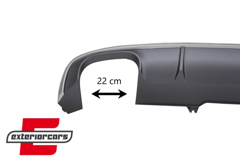 Difuzor zraka & nastavci auspuha S4 dizajn / Audi A4 B9 8W limuzina karavan S-line (2016-2018), CORDAUA4B9S4SLTY6