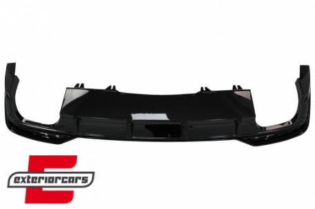 Difuzor zraka & nastavci auspuha S5 dizajn (piano crna) / Audi A5 F5 Facelift S-Line (2020-2024), RDAUA5F5FB