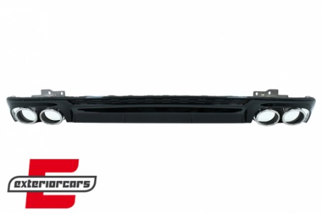 Difuzor zraka & nastavci auspuha S6 dizajn / Audi A6 C8 4K limuzina karavan (2018-2022), RDAUA64KS6C