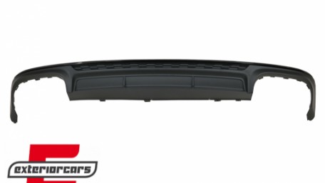 Difuzor zraka & nastavci auspuha S6 dizajn (mat crna) / Audi A6 C8 4K limuzina karavan (2018-2022), RDAUA64KN