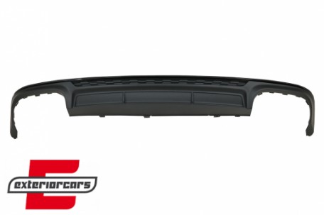 Difuzor zraka & nastavci auspuha S6 dizajn (mat crna) / Audi A6 C8 4K limuzina karavan (2018-2022), RDAUA64KN