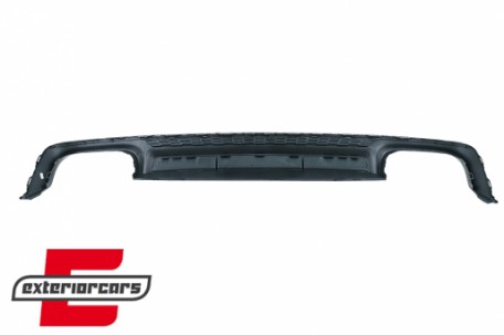 Difuzor zraka & nastavci auspuha S6 dizajn (piano crna) / Audi A6 C8 4K limuzina karavan (2018-2022), RDAUA64KS6B