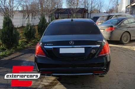 Difuzor zraka & nastavci auspuha S63 AMG dizajn / Mercedes S-klasa W222 Sport Line (2013-06.2017), 40030