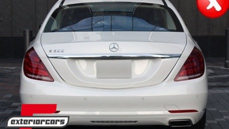 Difuzor zraka & nastavci auspuha S63 AMG dizajn / Mercedes S-klasa W222 Sport Line paket (2013-06.2017), CORDMBW222S63N