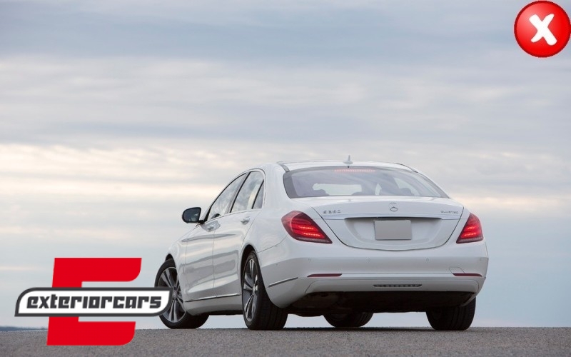 Difuzor zraka & nastavci auspuha S63 AMG dizajn / Mercedes S-klasa W222 Sport Line paket (2013-06.2017), CORDMBW222S63N