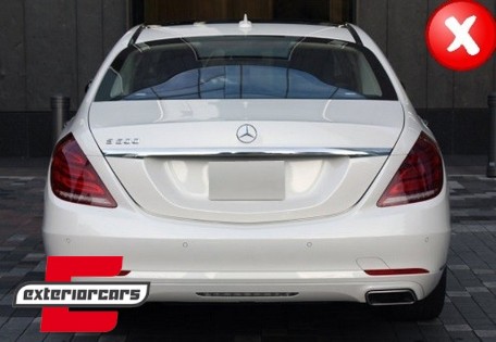 Difuzor zraka & nastavci auspuha S65 AMG dizajn / Mercedes S-klasa W222 Sport Line (2013-06.2017), CORDMBW222S65