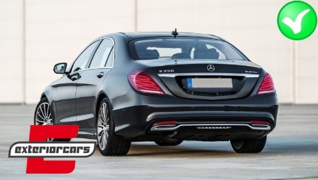 Difuzor zraka & nastavci auspuha S65 AMG dizajn / Mercedes S-klasa W222 Sport Line (2013-06.2017), CORDMBW222S65