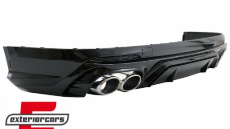 Difuzor zraka & nastavci auspuha SQ5 dizajn (chrome) / Audi Q5 SUV FY S-Line (2018-2020), RDAUQ5FYSQ5S