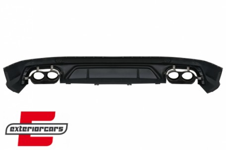Difuzor zraka & nastavci auspuha SQ5 dizajn (chrome) / Audi Q5 SUV FY S-Line (2018-2020), RDAUQ5FYSQ5S