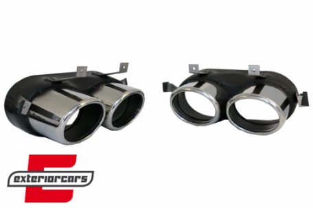 Difuzor zraka & nastavci auspuha SQ5 dizajn (chrome) / Audi Q5 SUV FY S-Line (2018-2020), RDAUQ5FYSQ5S