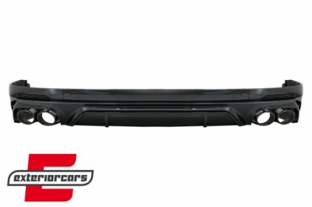 Difuzor zraka & nastavci auspuha SQ5 dizajn (crna) / Audi Q5 SUV FY S-Line (2018-2020), RDAUQ5FYSQ5B