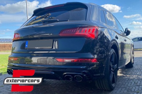 Difuzor zraka & nastavci auspuha SQ5 dizajn (crna) / Audi Q5 SUV FY S-Line (2018-2020), RDAUQ5FYSQ5B