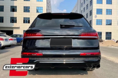 Difuzor zraka & nastavci auspuha SQ7 dizajn (piano crna) / Audi Q7 SUV 4M Facelift (2020-2023), RDAUQ74MFB